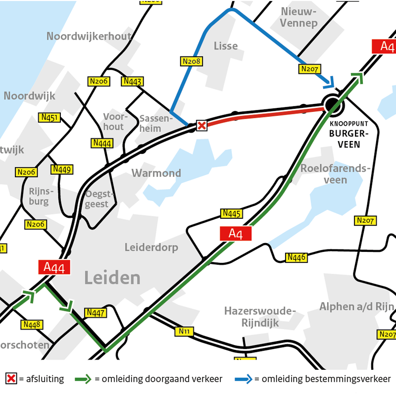 meerdaagse afsluiting a44
